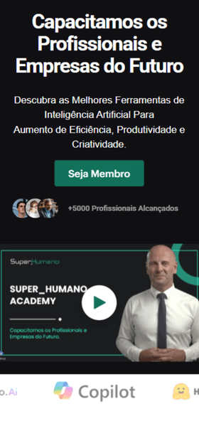 SuperHumano Academy — Versão mobile